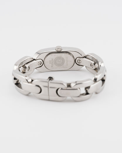 2000s FENDI 3400L Silver Chunky Chain Watch