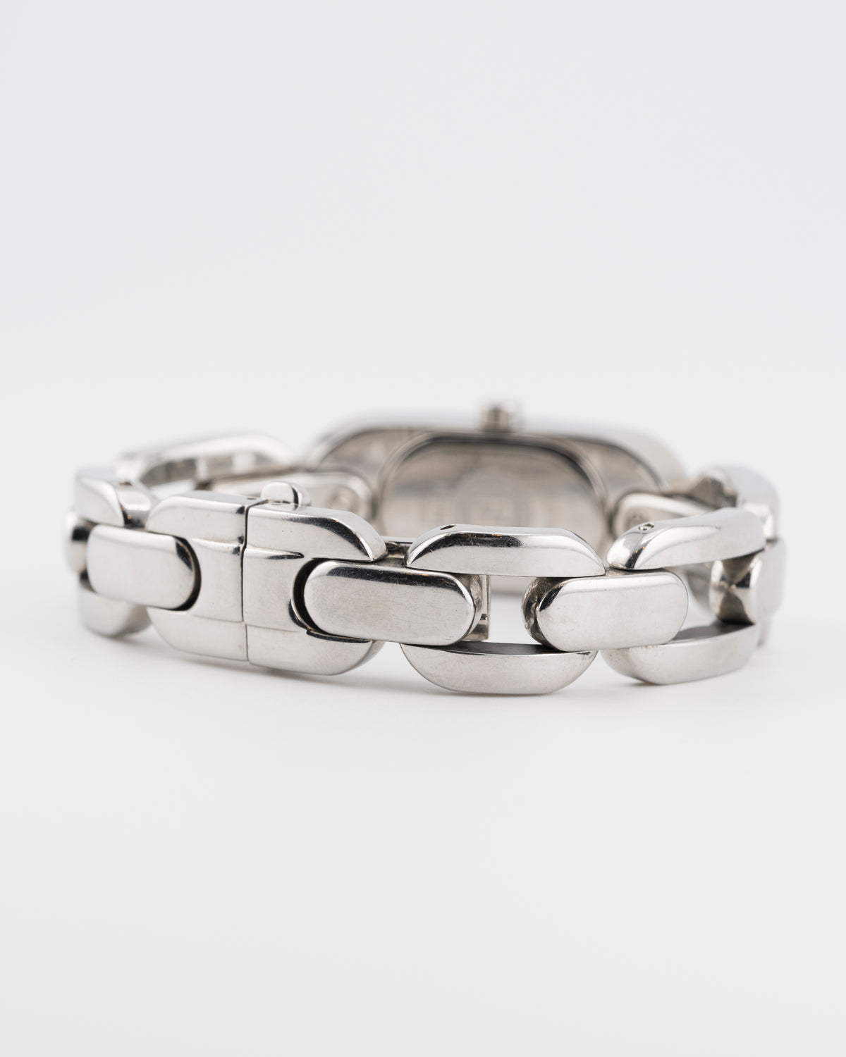 2000s FENDI 3400L Silver Chunky Chain Watch