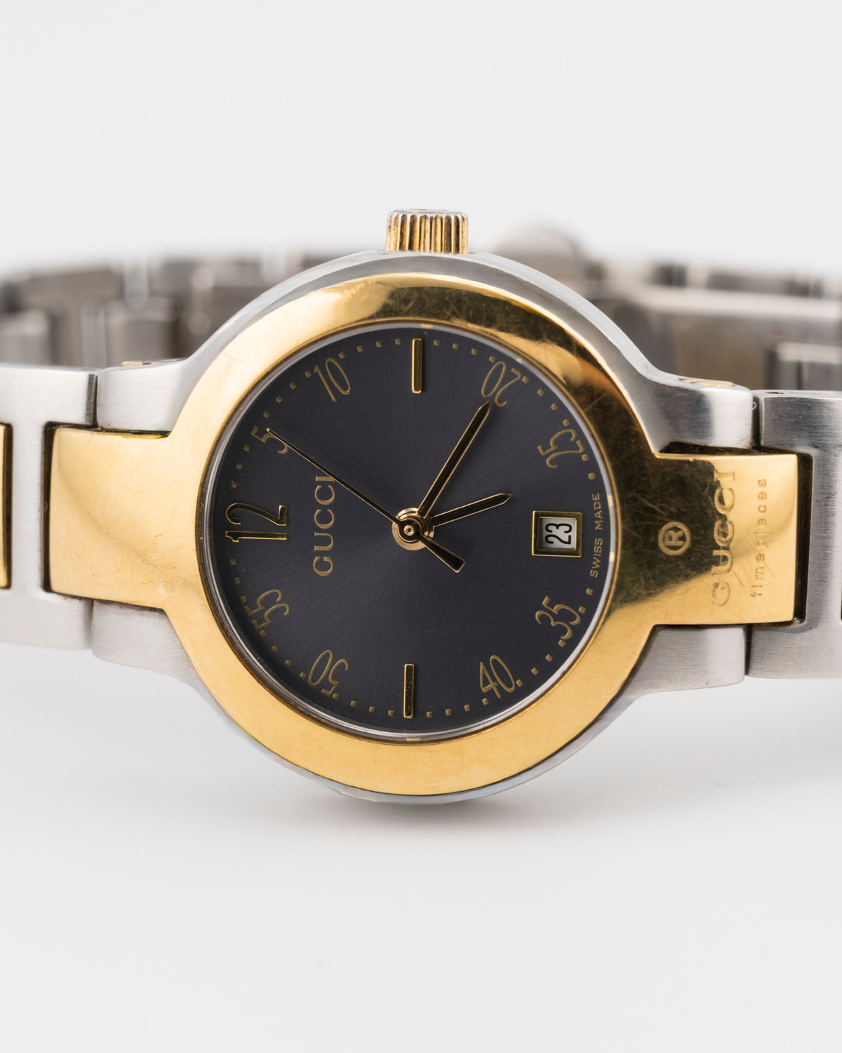 90s GUCCI 8900L Two Tone Watch w/Date