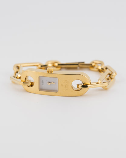 90s GUCCI 6100L Gold Chunky Chain Watch