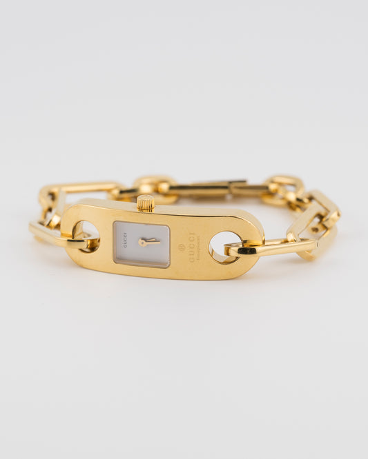 90s GUCCI 6100L Gold Chunky Chain Watch