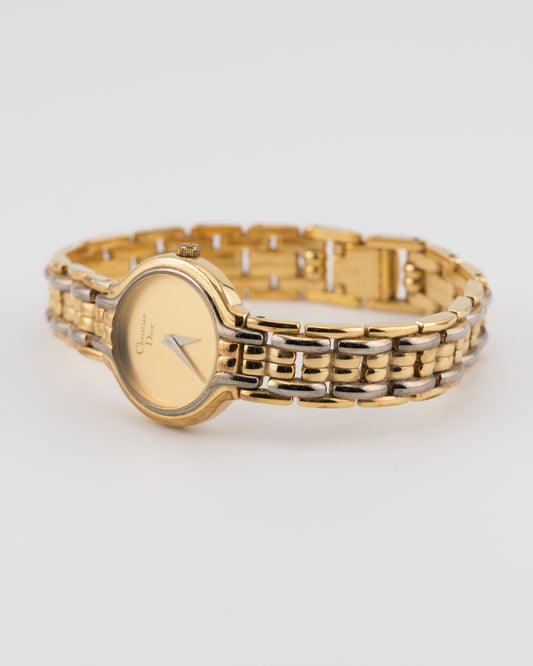 90s CHRISTIAN DIOR Gold Watch