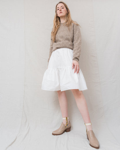 Vintage Taupe Wool Knit Sweater (S/M)