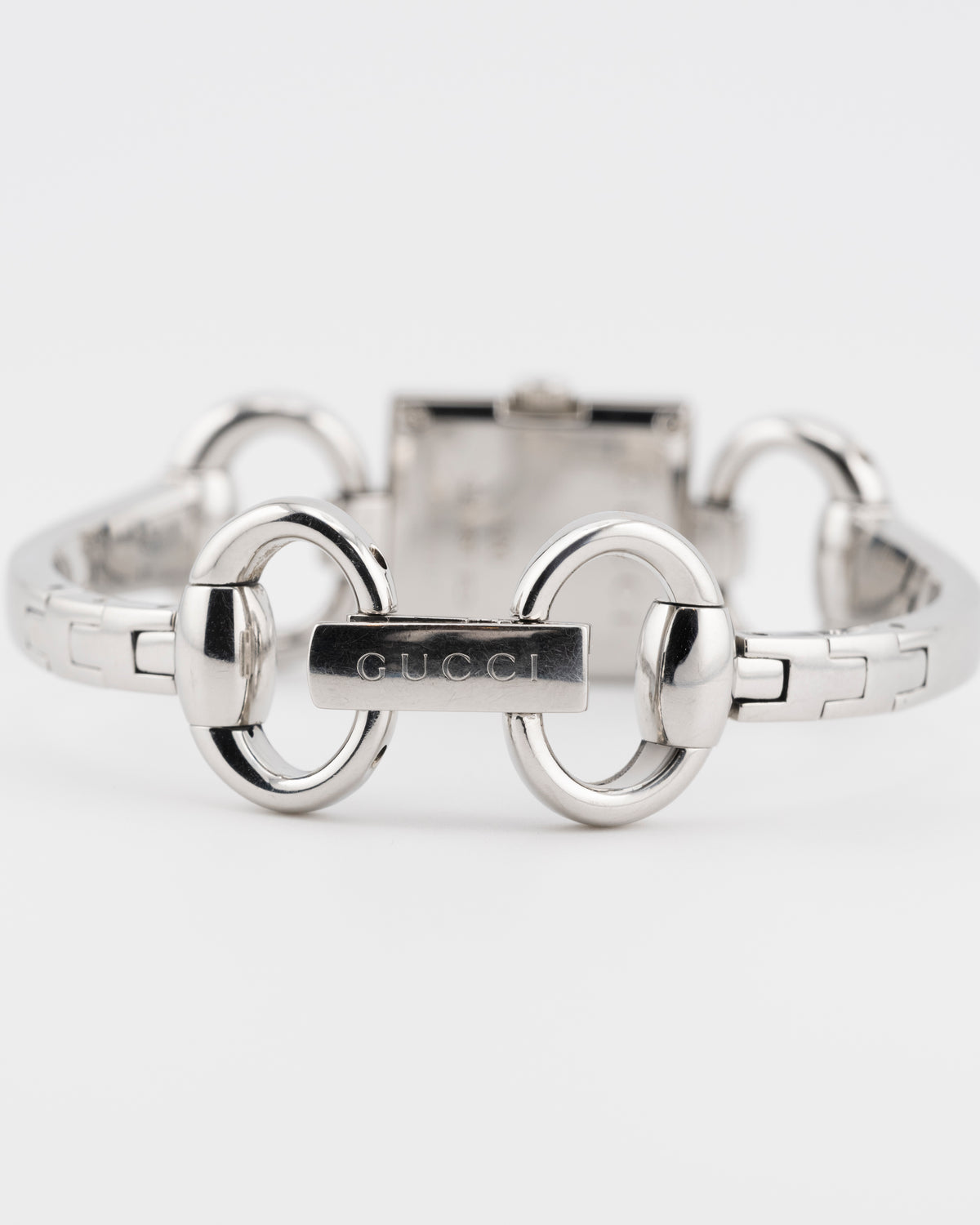 2000s GUCCI 120 Tornabuoni Silver GG Monogram Dial Watch