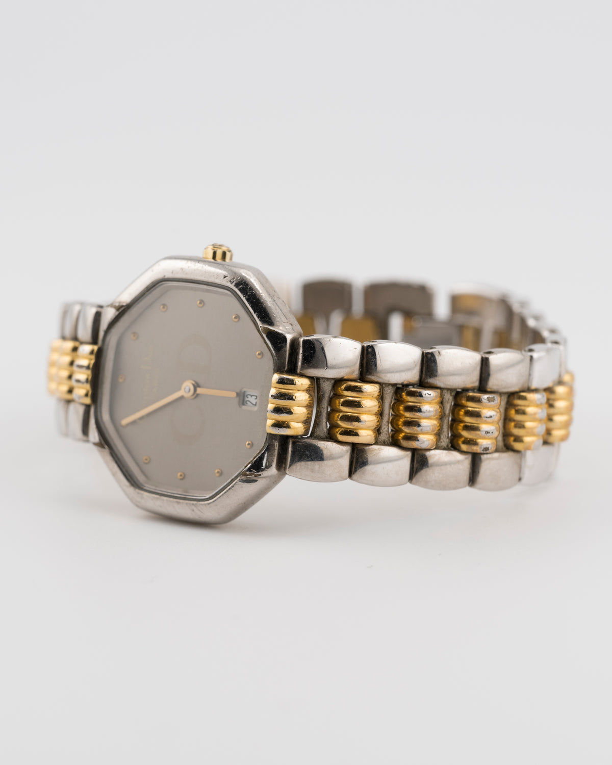 80s/90s CHRISTIAN DIOR Octagon Two Tone Watch