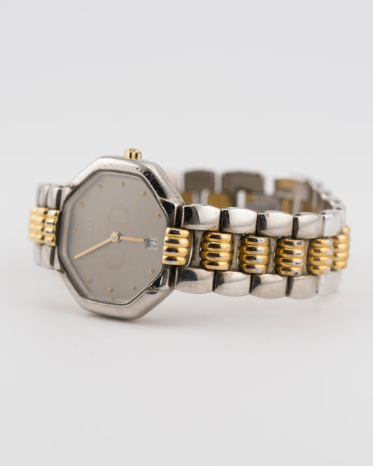 80s/90s CHRISTIAN DIOR Octagon Two Tone Watch
