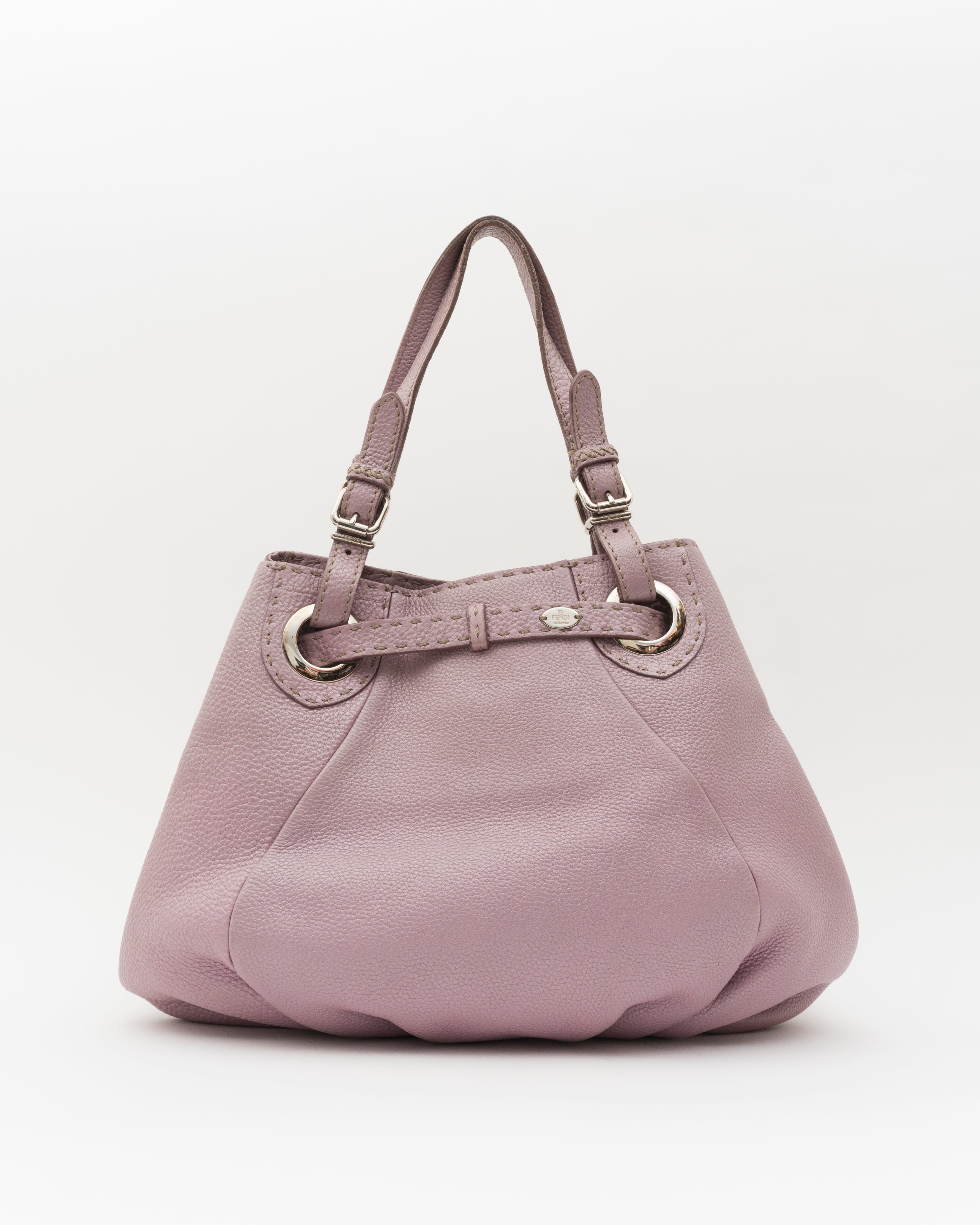 セルライティ 2000s FENDI Selleria Lilac Pebbled Leather Hobo Bag – Closed Caption