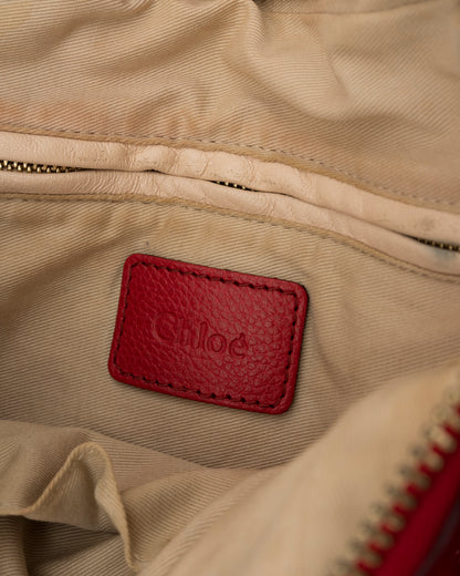 2000s CHLOE Red Paraty Bag