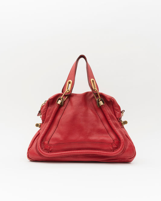 2000s CHLOE Red Paraty Bag