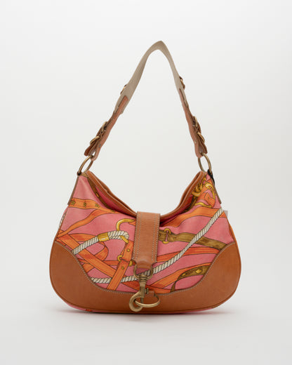 90s MIU MIU Equestrian Pink Shoulder Bag