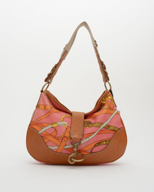 90s MIU MIU Equestrian Pink Shoulder Bag