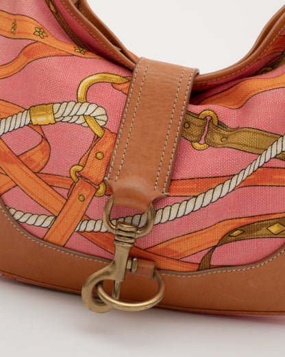 90s MIU MIU Equestrian Pink Shoulder Bag