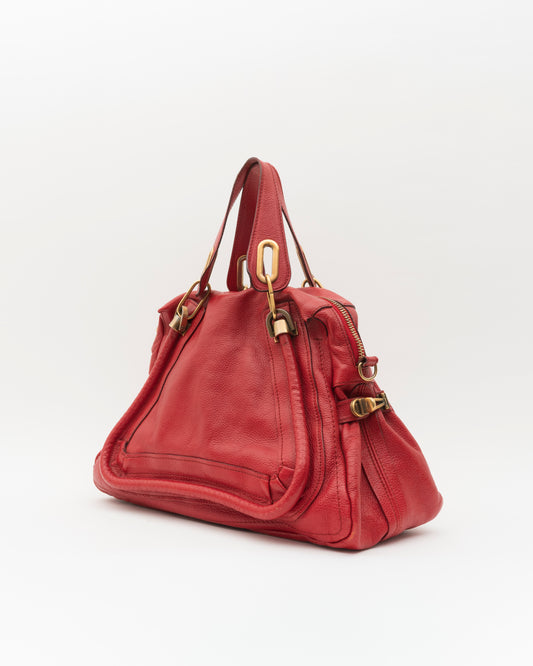 2000s CHLOE Red Paraty Bag
