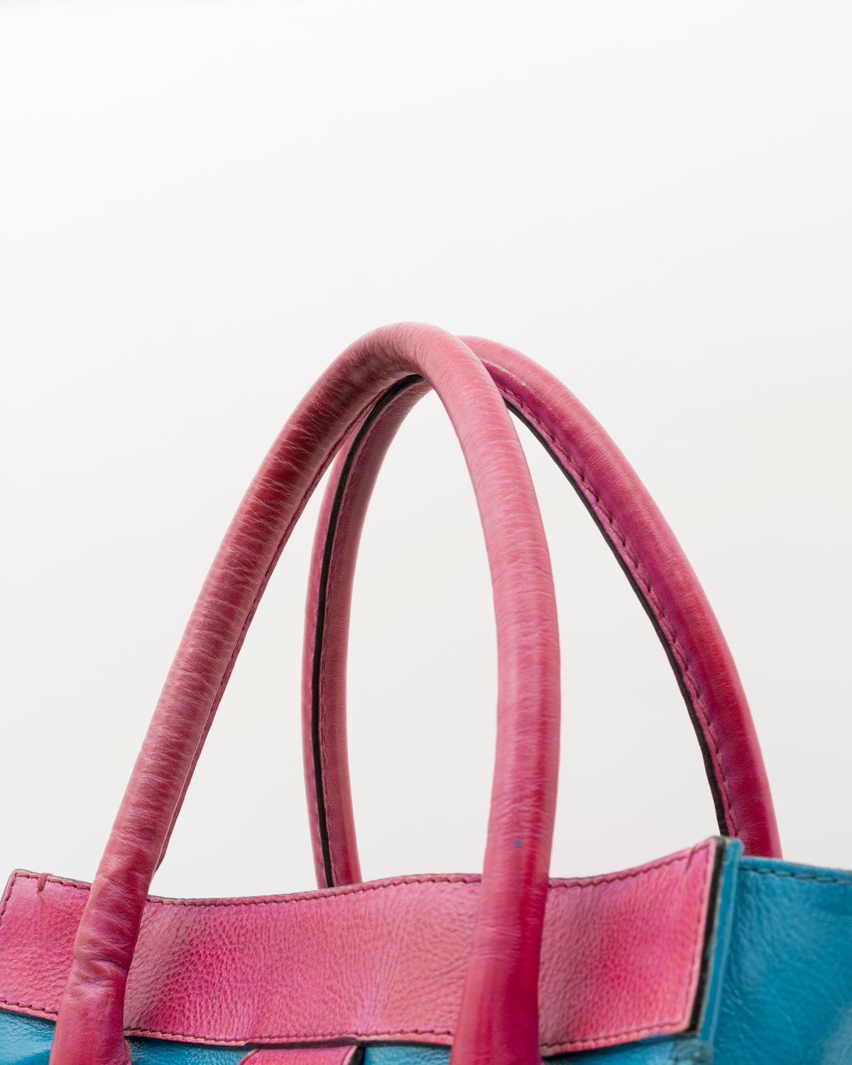 2000s CHLOE Aqua & Bubble Gum Pink Edith Bag