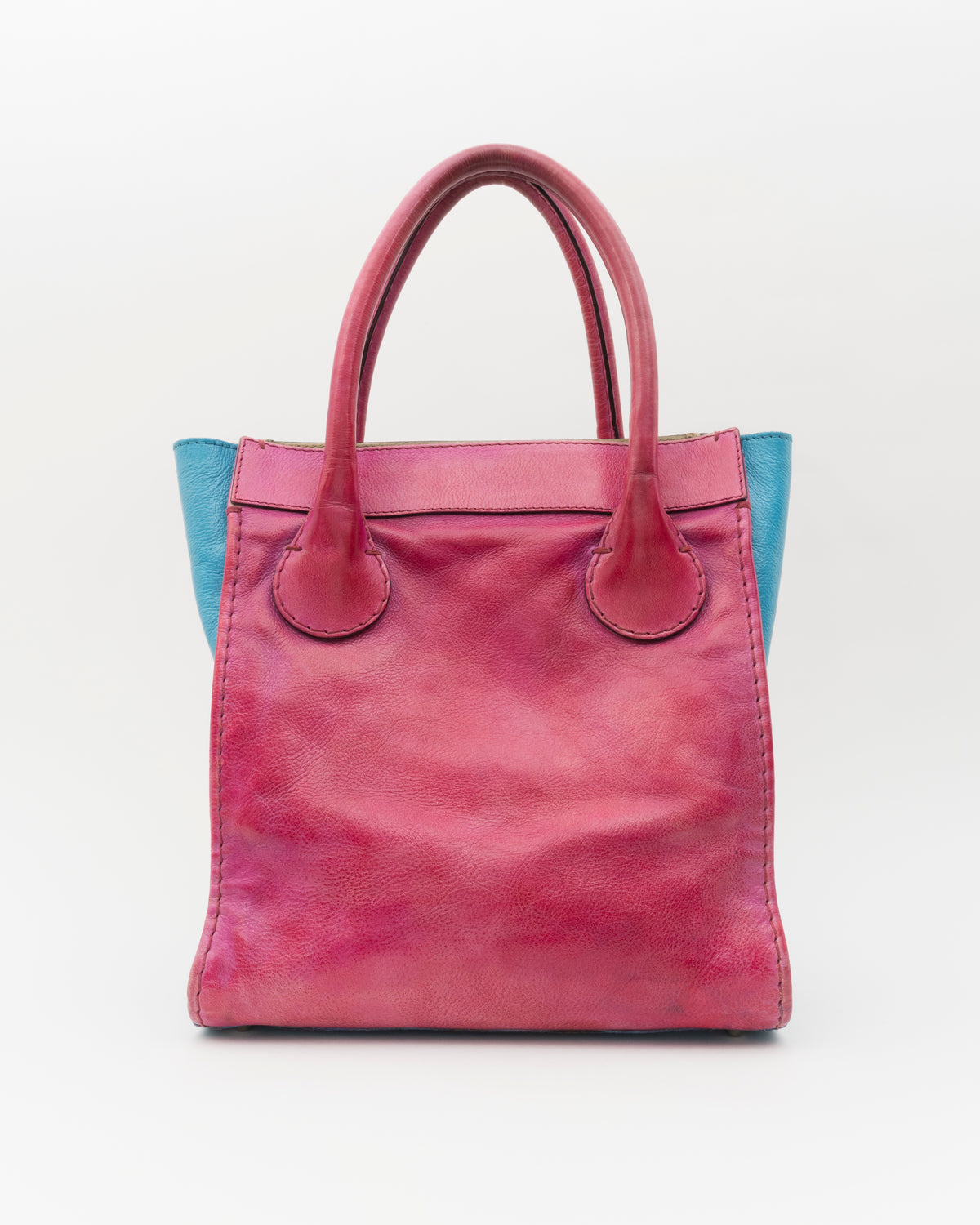 2000s CHLOE Aqua & Bubble Gum Pink Edith Bag