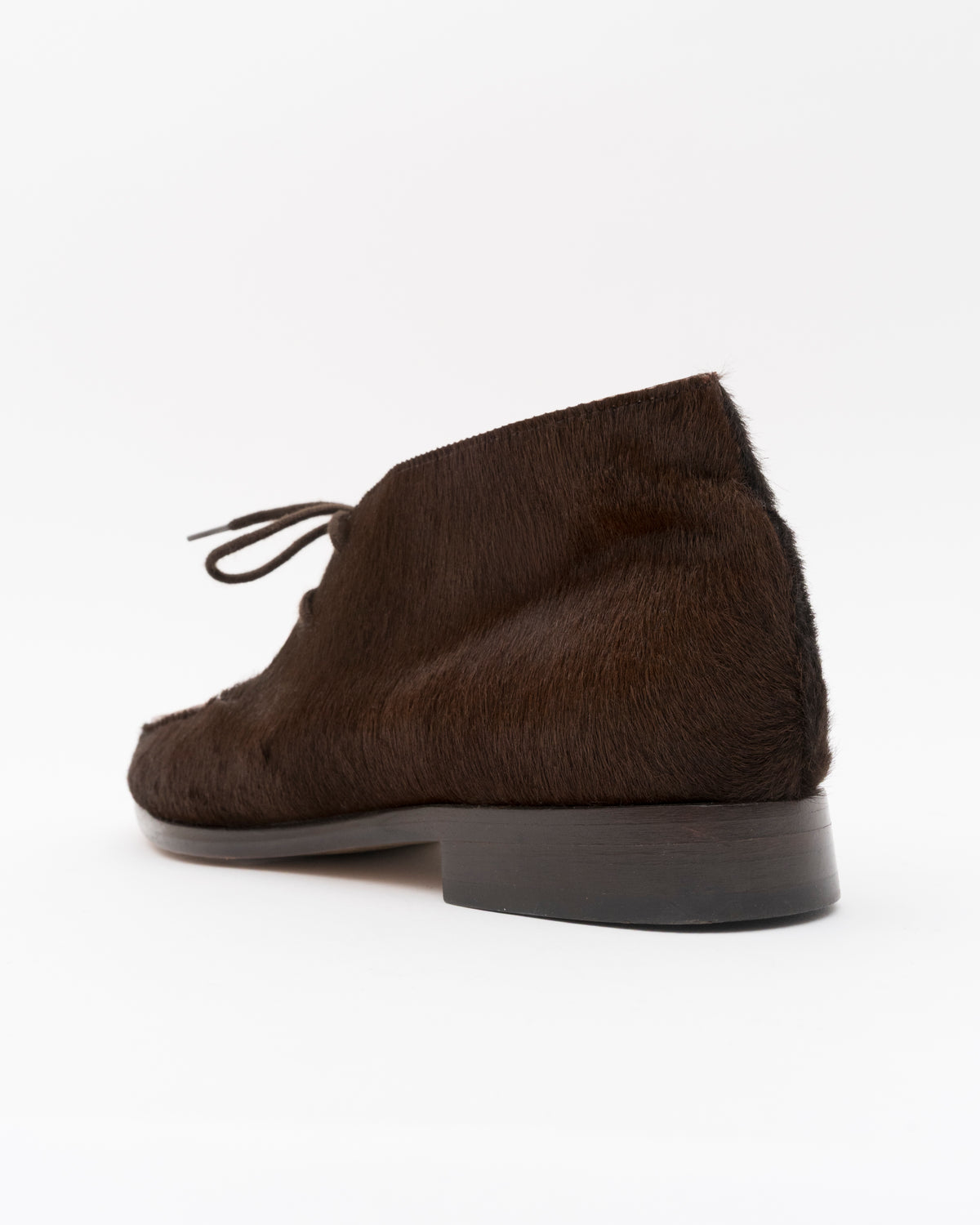 90s ESCADA Chocolate Brown Pony Hair Shoes (7.5)