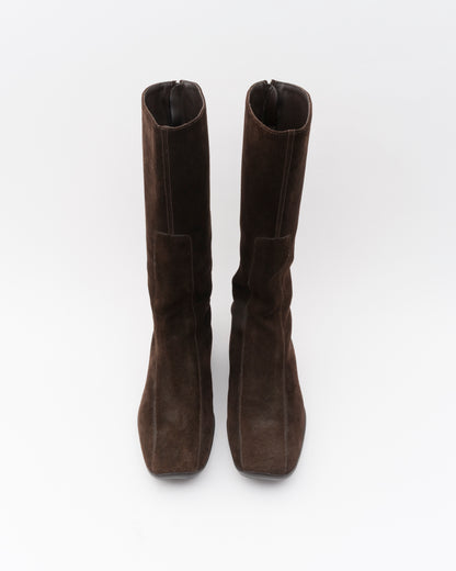 1998 PRADA SPORT Brown Suede Boots (7)