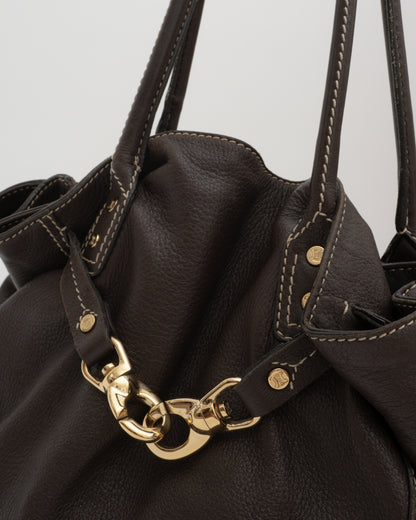 2014 CELINE Phoebe Philo Era Chocolate Anita Bag