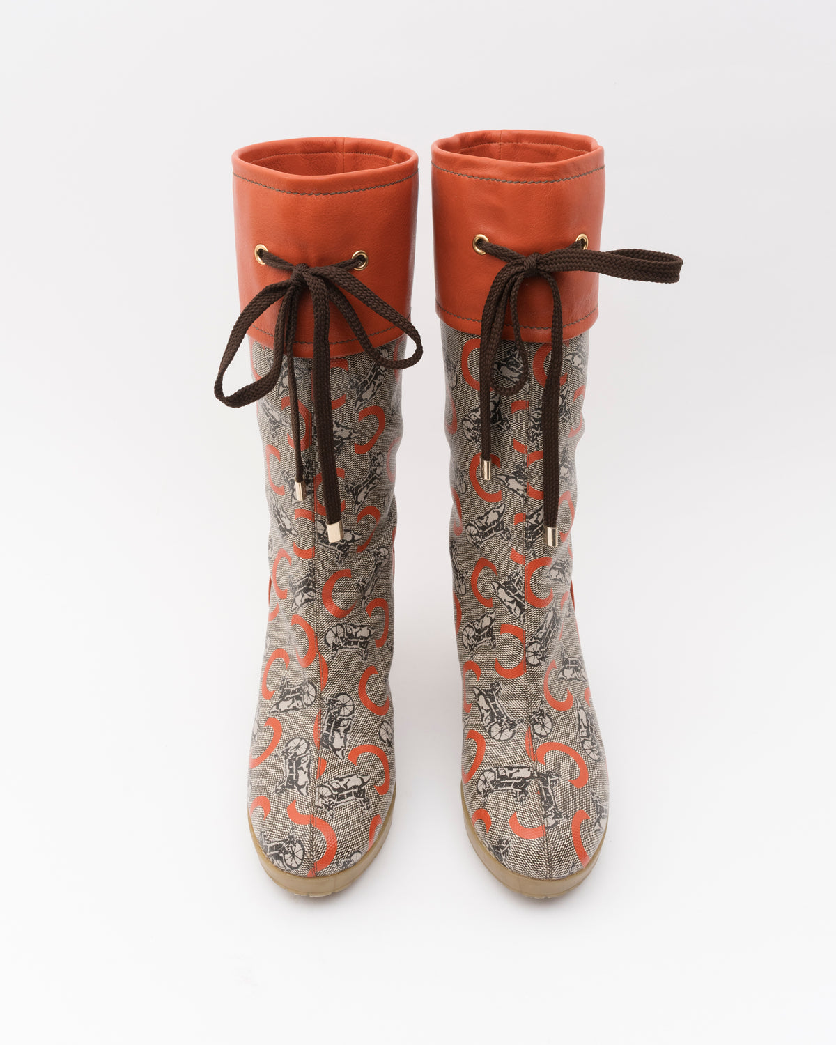 90s CELINE Horse Carriage Rainboots (6)