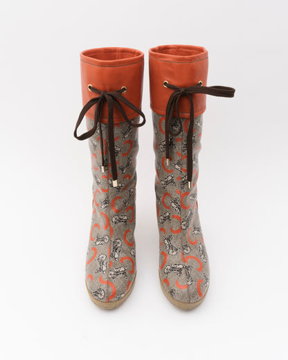 90s CELINE Horse Carriage Rainboots (6)
