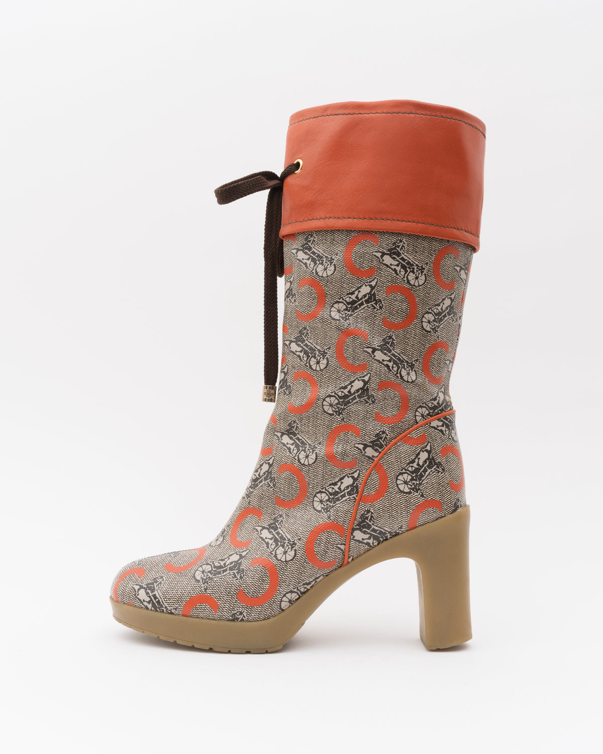 90s CELINE Horse Carriage Rainboots (6)