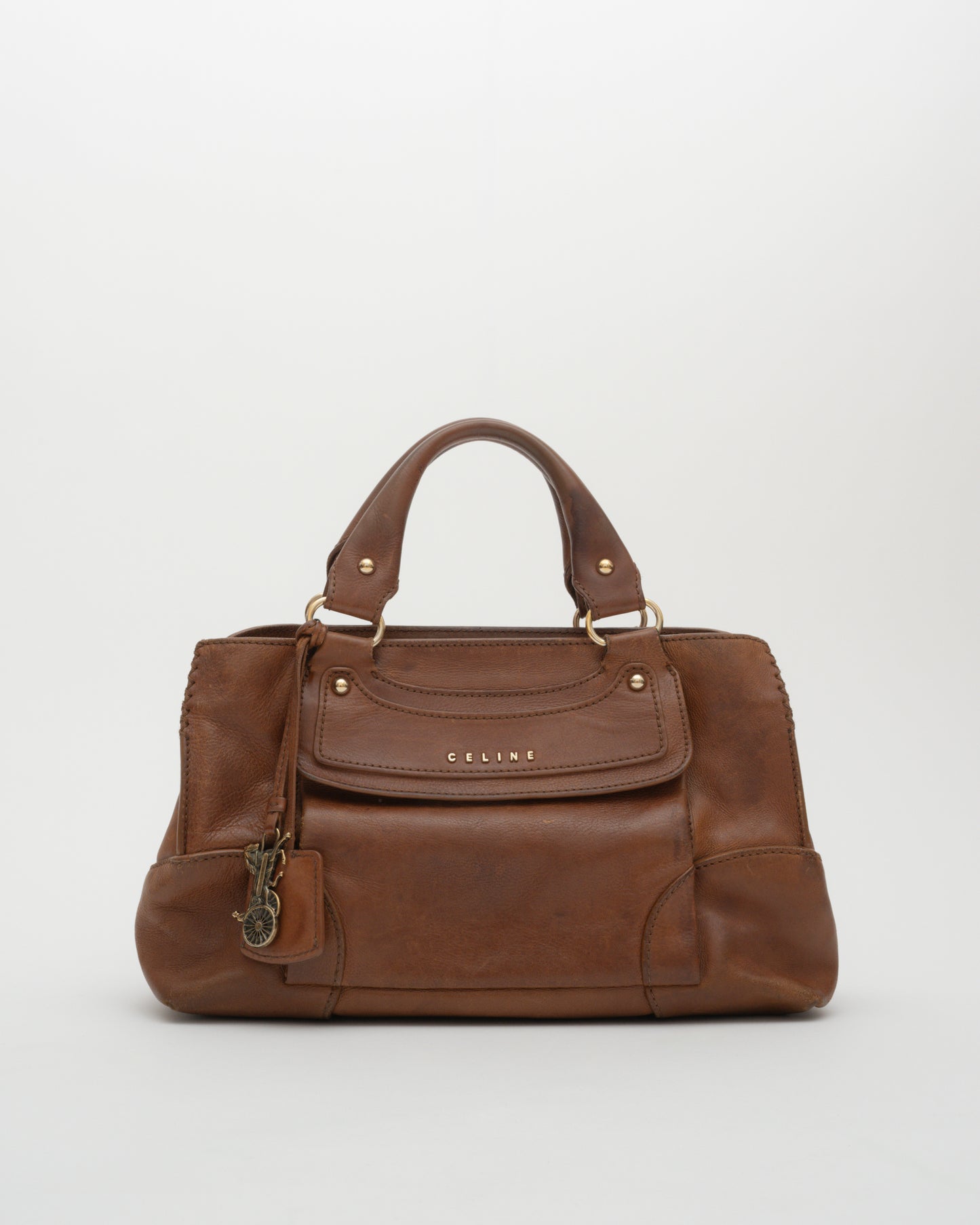 2000s CELINE Brown Boogie Bag w/Charm (as is)