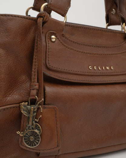 2000s CELINE Brown Boogie Bag w/Charm (as is)