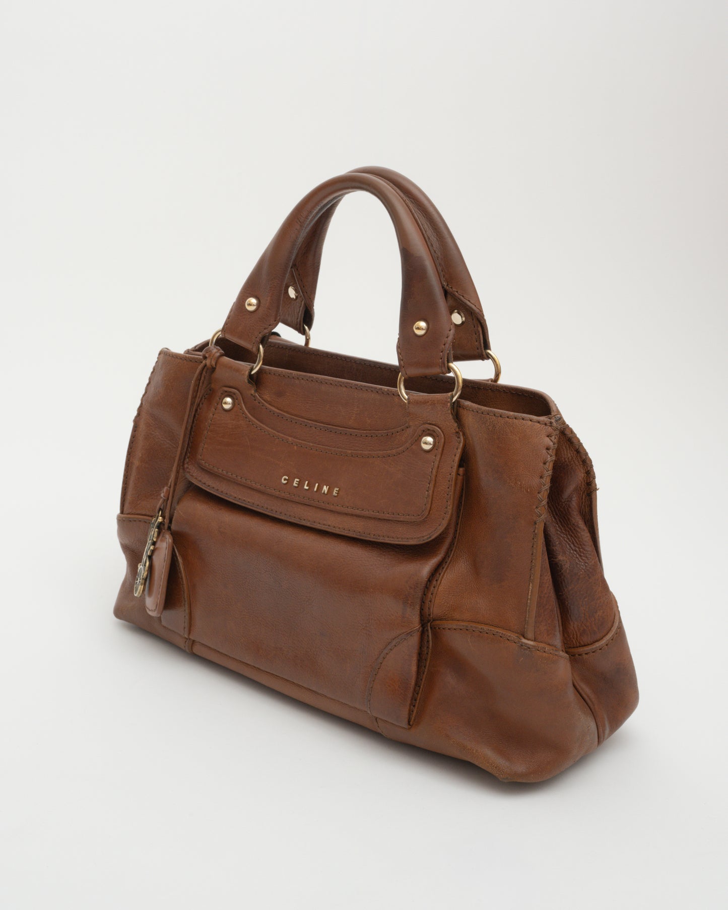 2000s CELINE Brown Boogie Bag w/Charm (as is)
