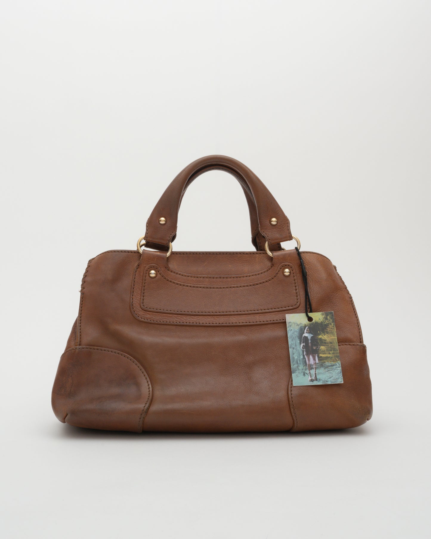 2000s CELINE Brown Boogie Bag w/Charm (as is)