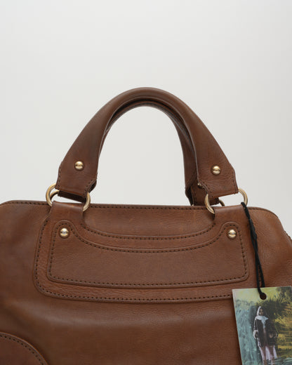 2000s CELINE Brown Boogie Bag w/Charm (as is)
