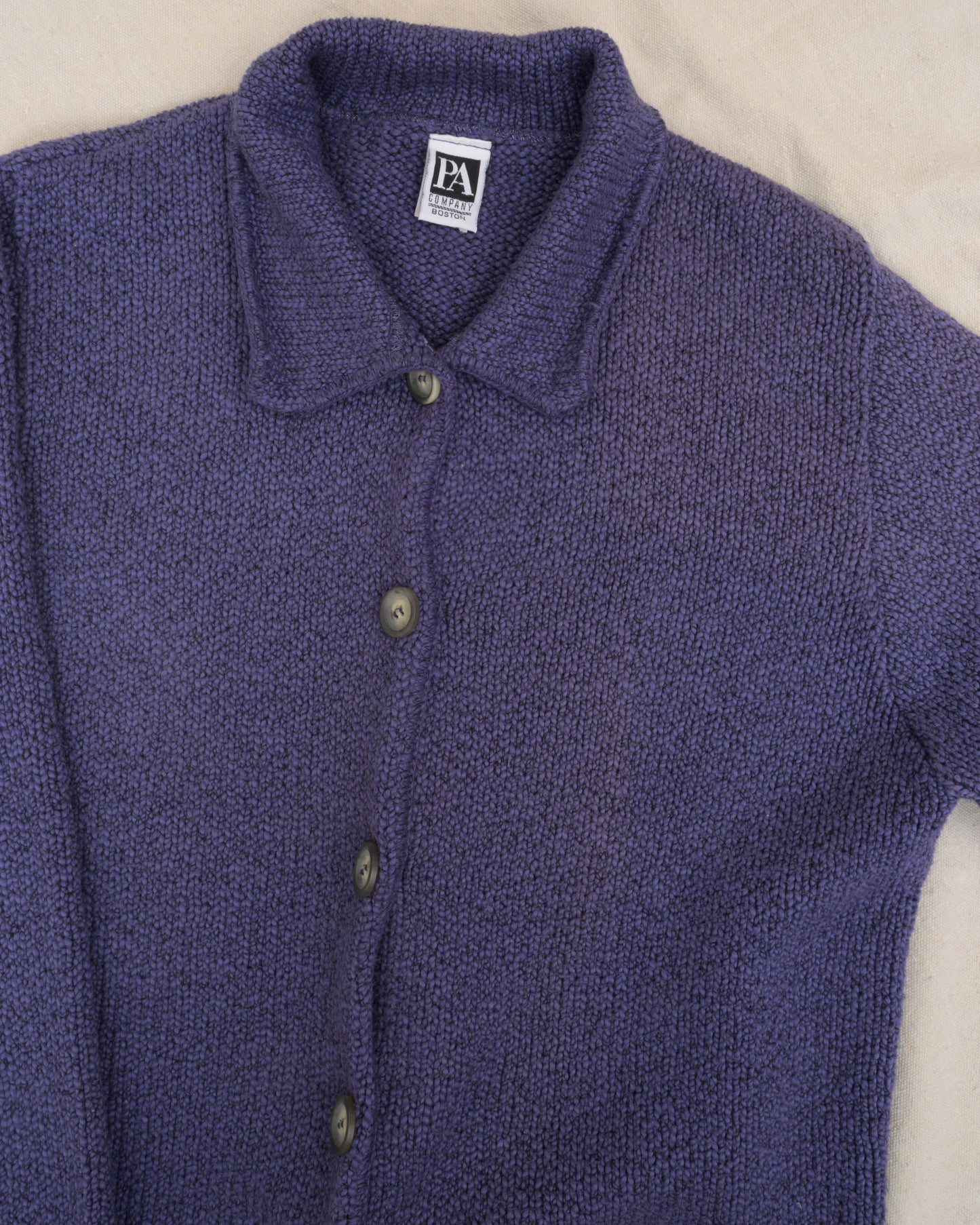 Vintage Lavender Knit Cardigan (S/M)