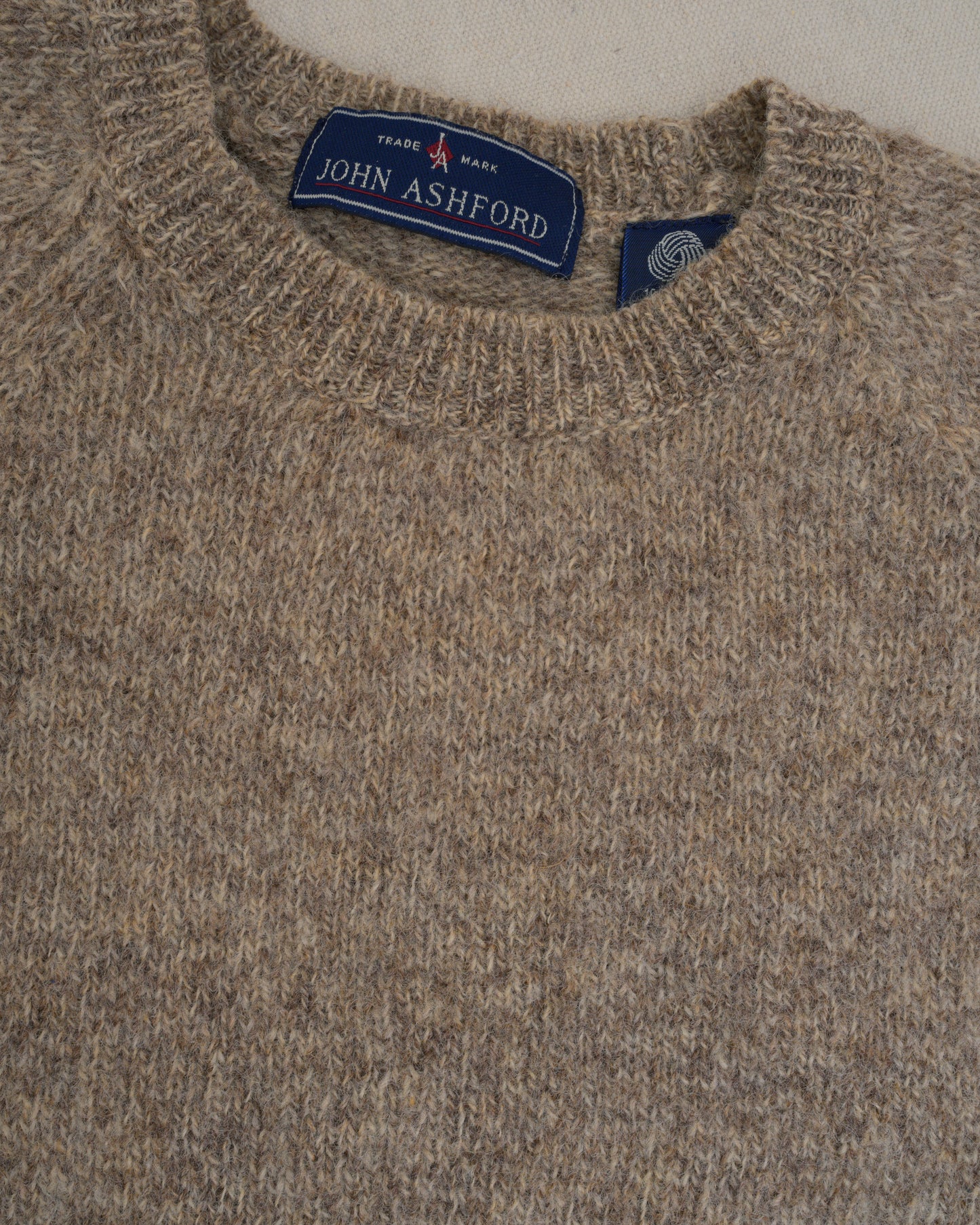 Vintage Taupe Wool Knit Sweater (S/M)