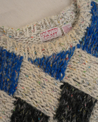 Vintage Argyle Sweater Vest (S/M)