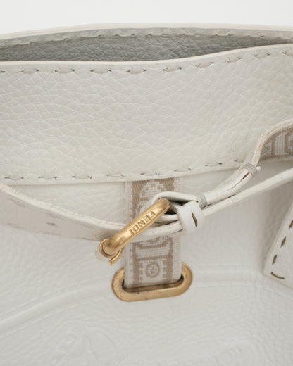 2000s FENDI White Selleria VILLA BORGHESE Bag