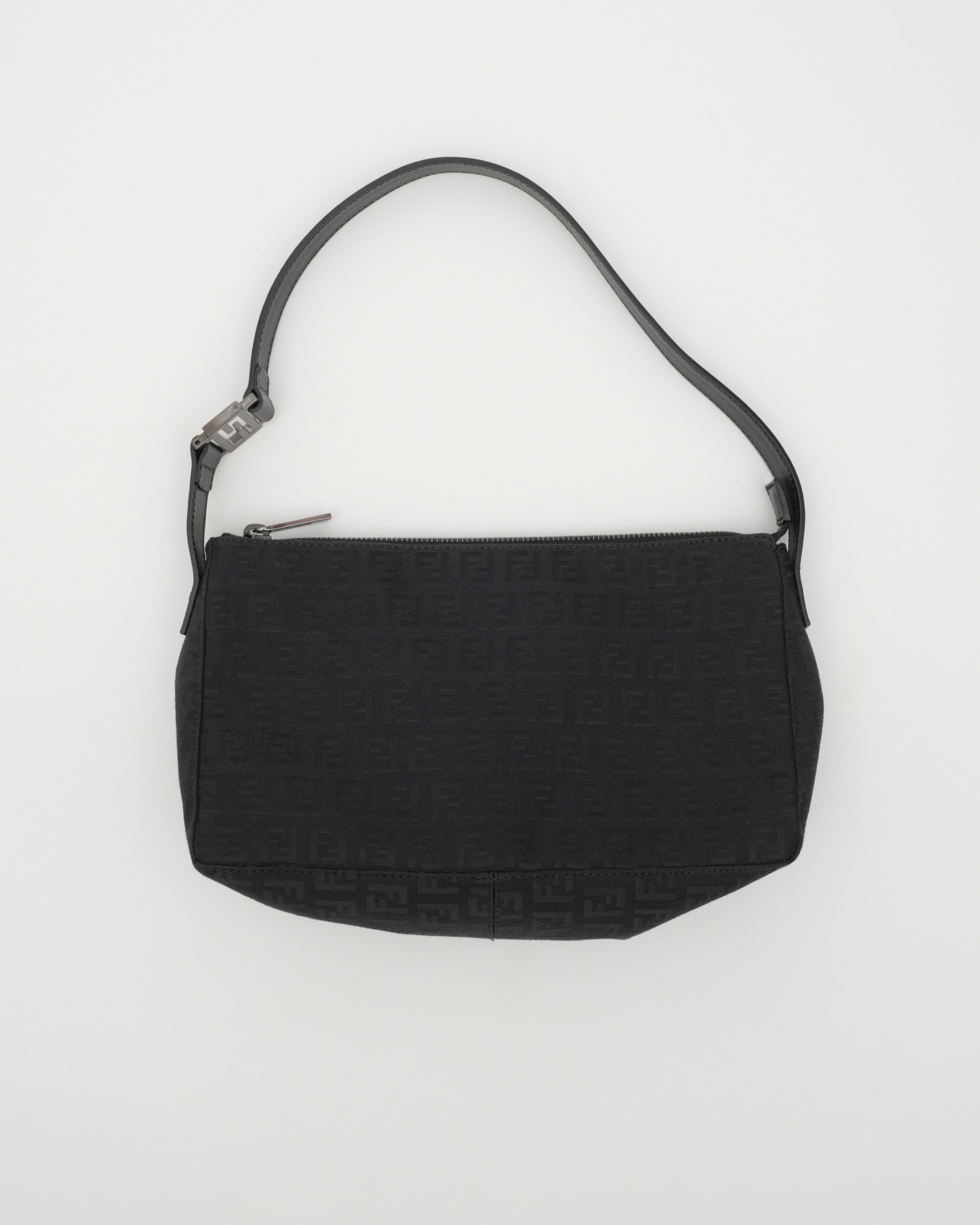 2000s FENDI Black Zucchino Pochette Baguette – Closed Caption