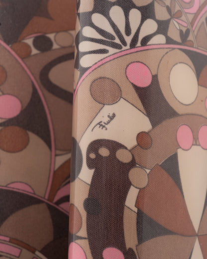 90s PUCCI Heeled Printed Rubber Rain Boots (38)