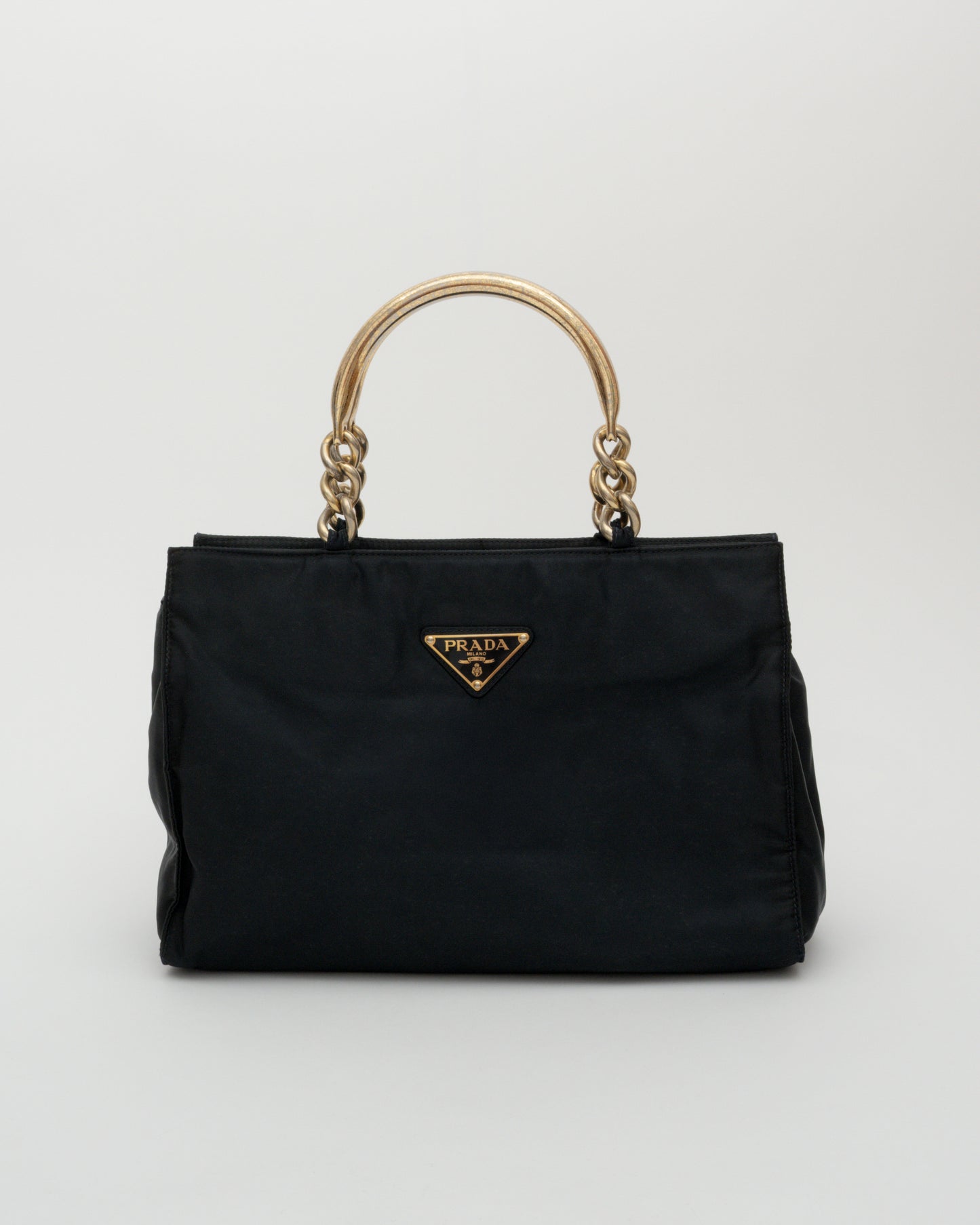 90s PRADA Black Metallo Bag (as is)