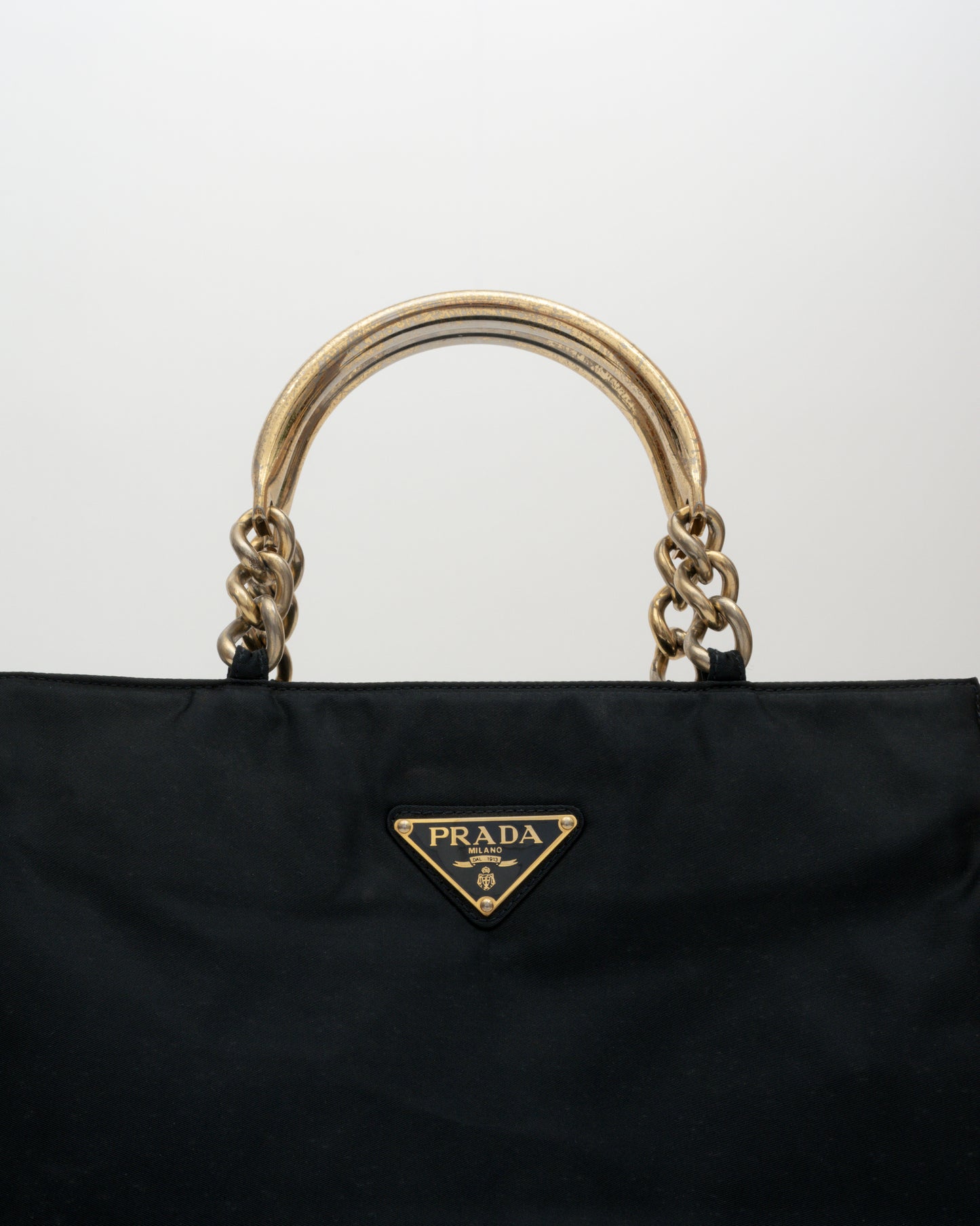 90s PRADA Black Metallo Bag (as is)