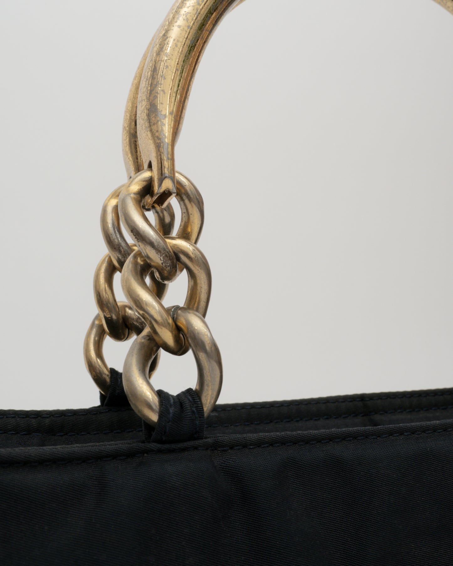 90s PRADA Black Metallo Bag (as is)