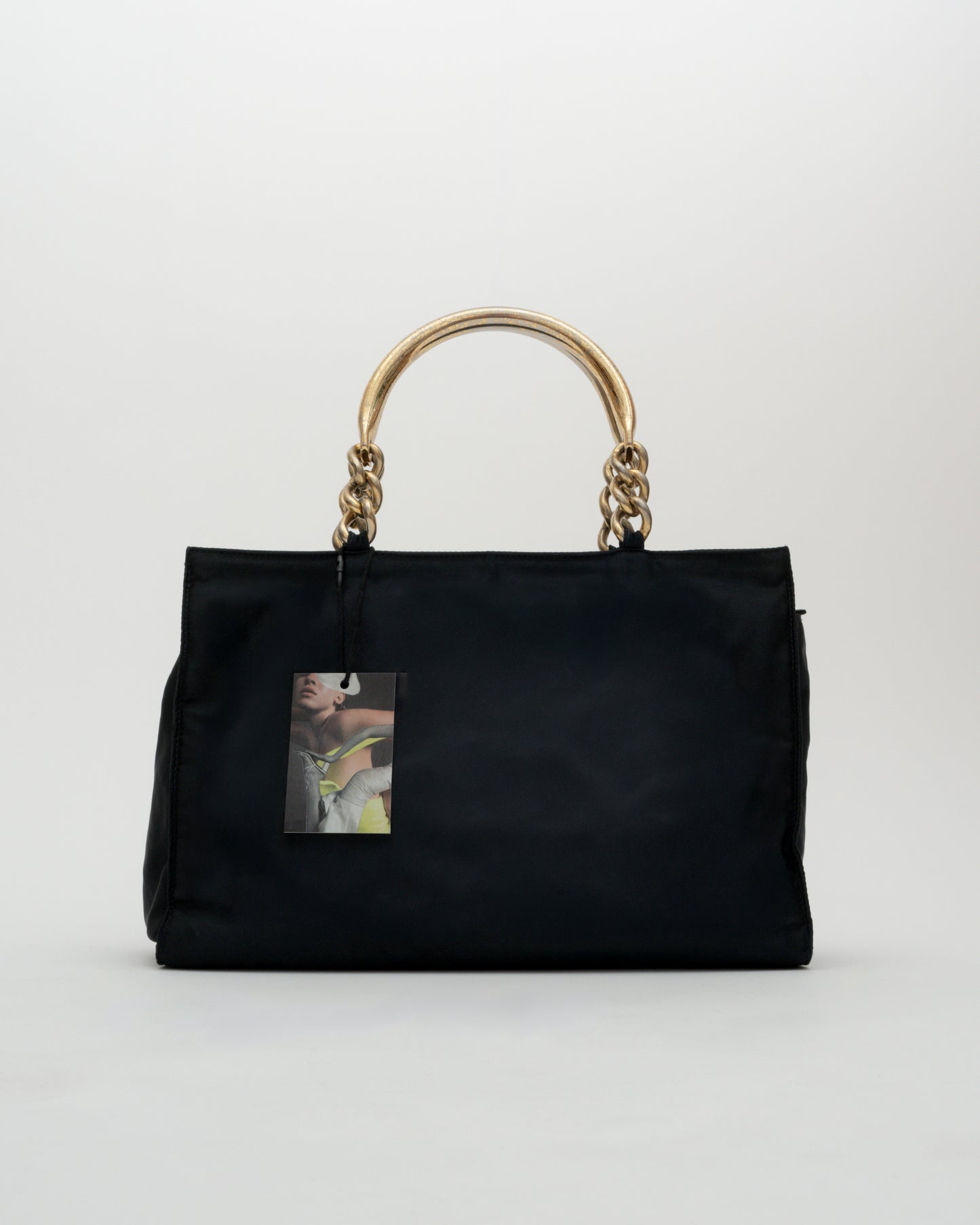 90s PRADA Black Metallo Bag (as is)