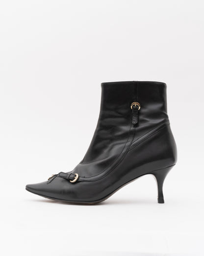 2000s FENDI Black Ankle Charm Booties (35.5)