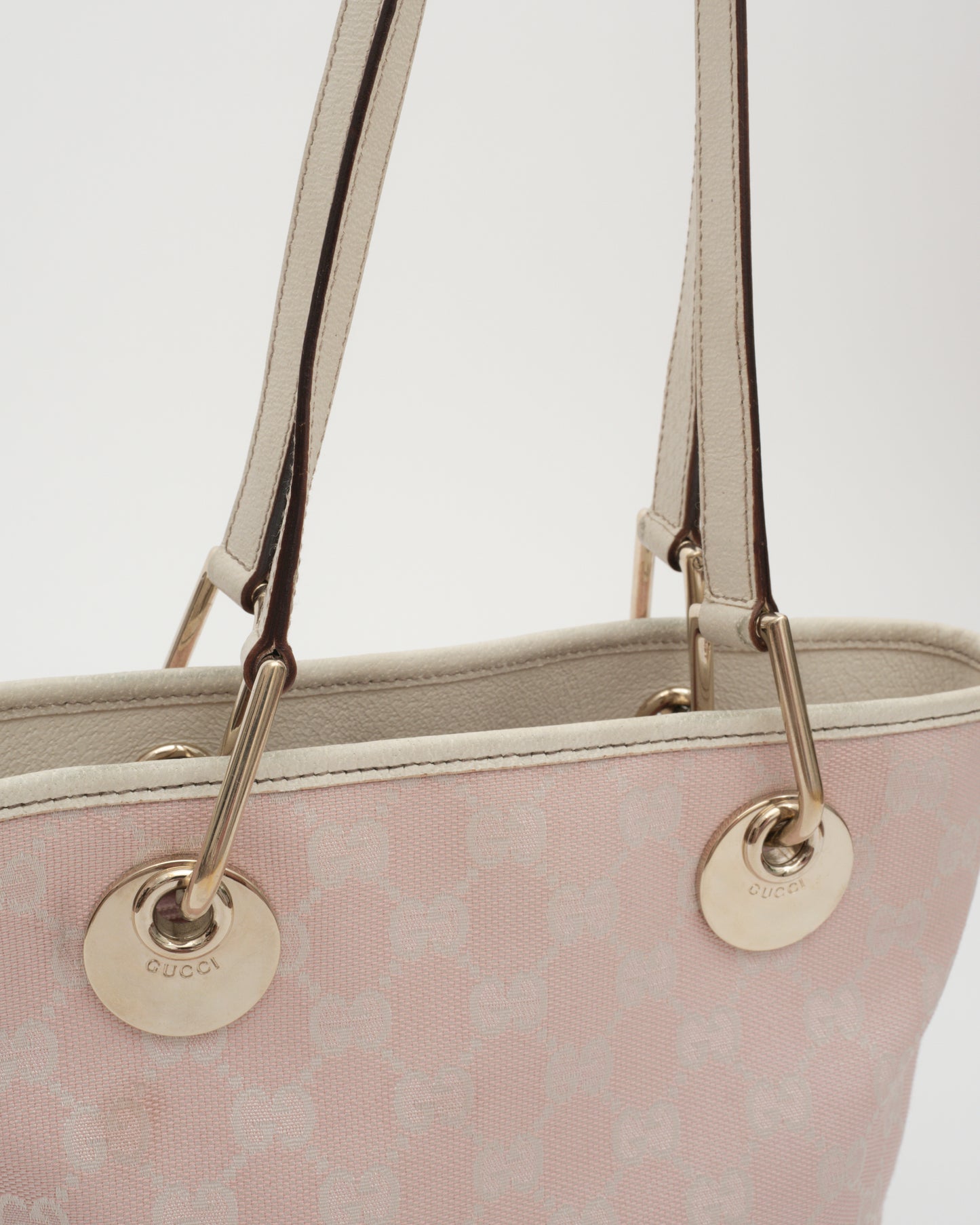 2000s GUCCI Soft Pink GG Eclipse Tote