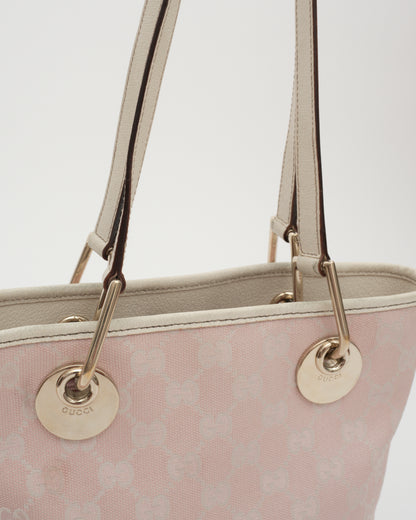 2000s GUCCI Soft Pink GG Eclipse Tote