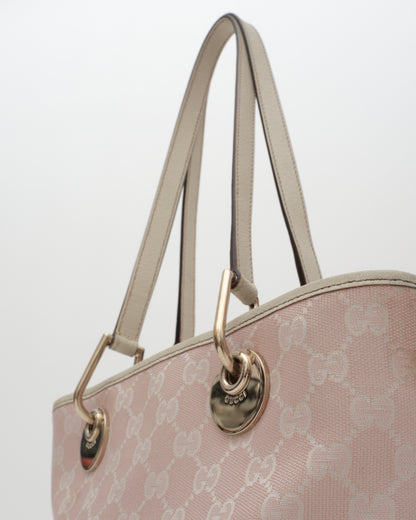 2000s GUCCI Soft Pink GG Eclipse Tote