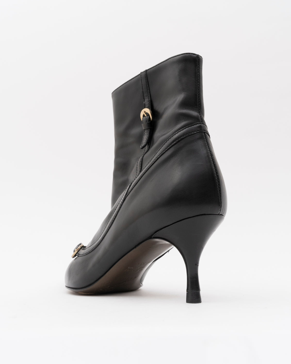 2000s FENDI Black Ankle Charm Booties (35.5)