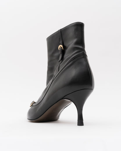 2000s FENDI Black Ankle Charm Booties (35.5)