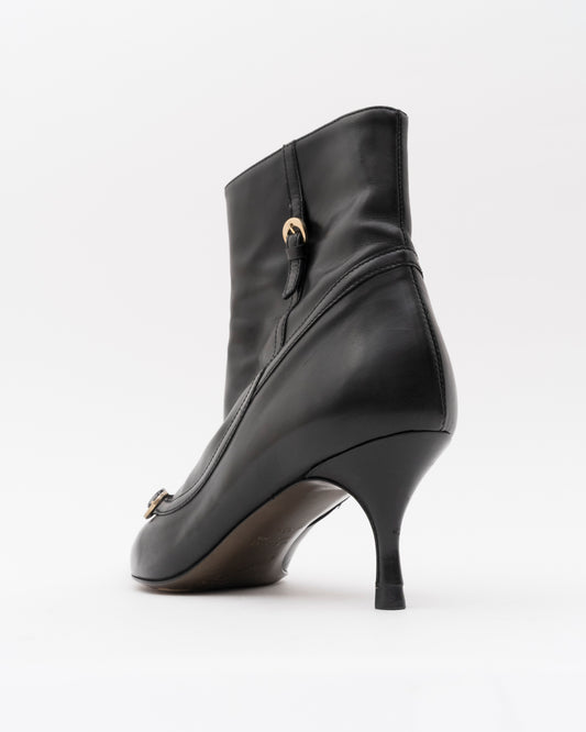 2000s FENDI Black Ankle Charm Booties (35.5)