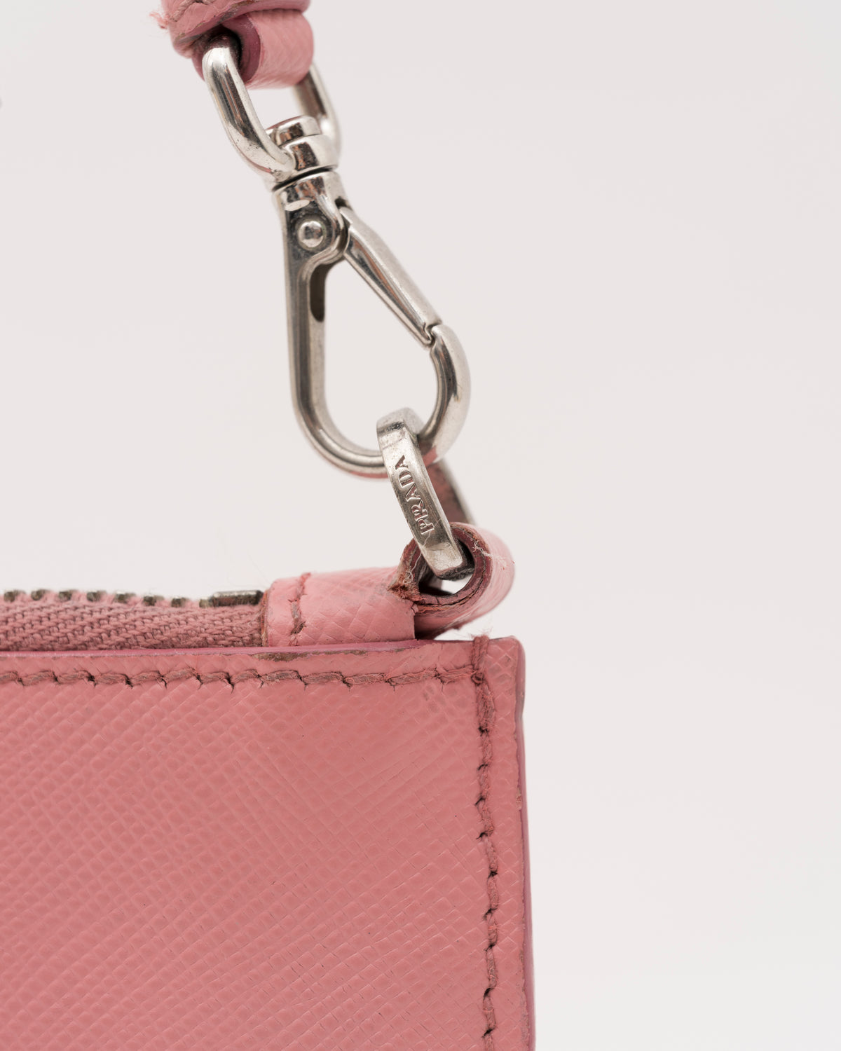 2000s PRADA Pink Saffiano Leather Mini Shoulder Bag