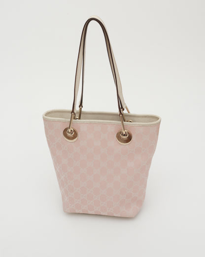 2000s GUCCI Soft Pink GG Eclipse Tote