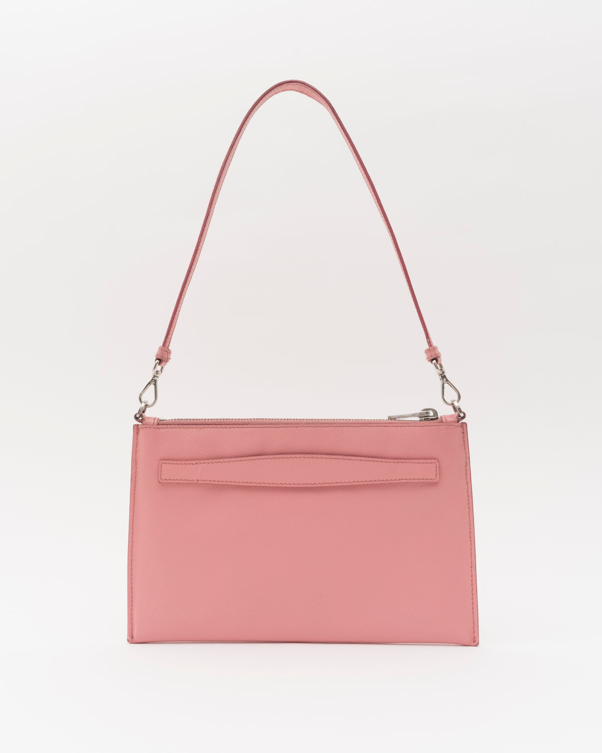2000s PRADA Pink Saffiano Leather Mini Shoulder Bag